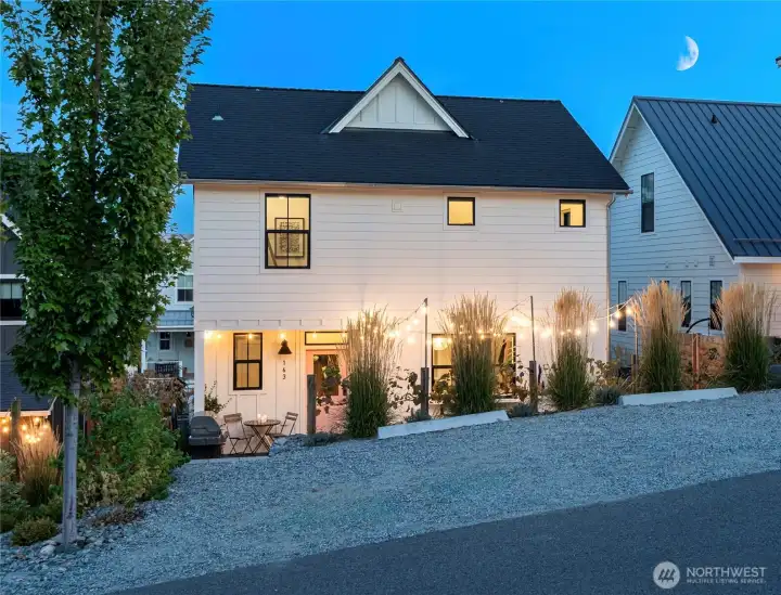 Excellent parking for 3 vehicles.