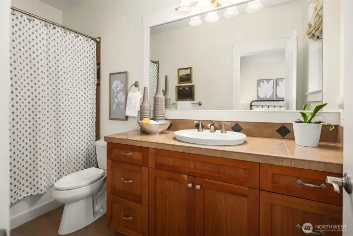 Main floor guest suite bathroom. Main floor guest suite bathroom.