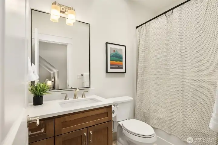 Full bathroom included above the detached garage. Full bathroom included above the detached garage.