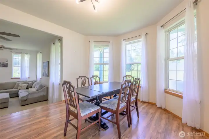Dinning room off the living room. Dinning room off the living room.