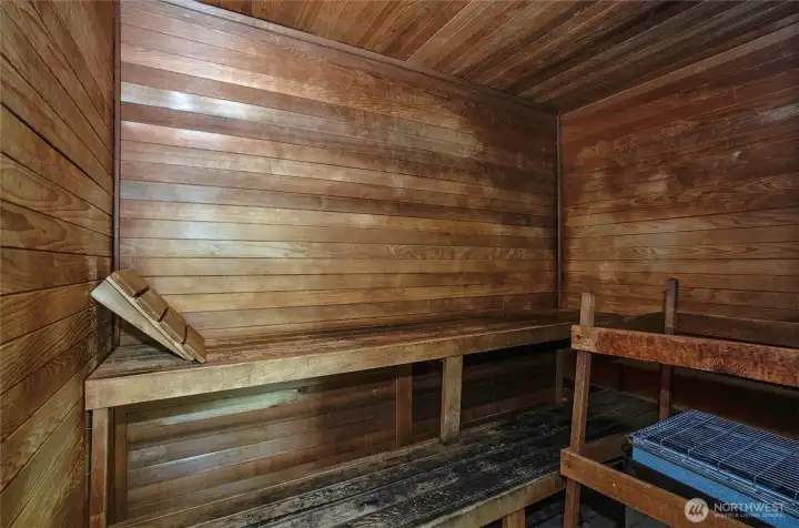 Sauna in the gym