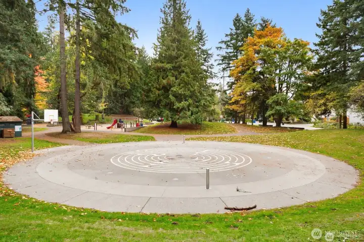 Open courts and green space