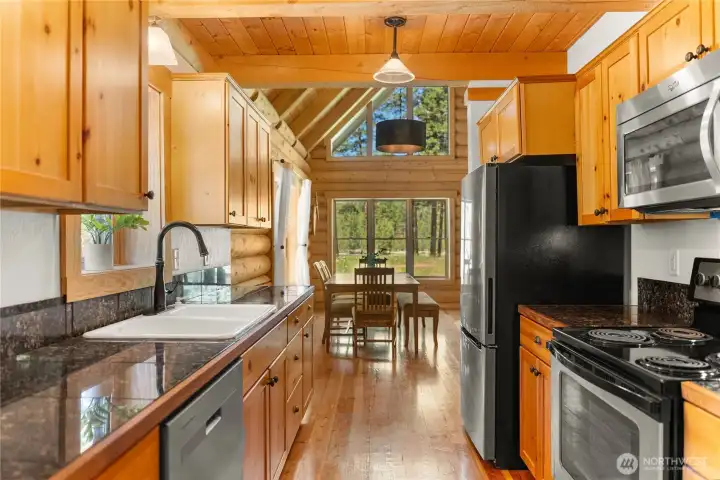 Gather, cook, and connect in the heart of the cabin.
