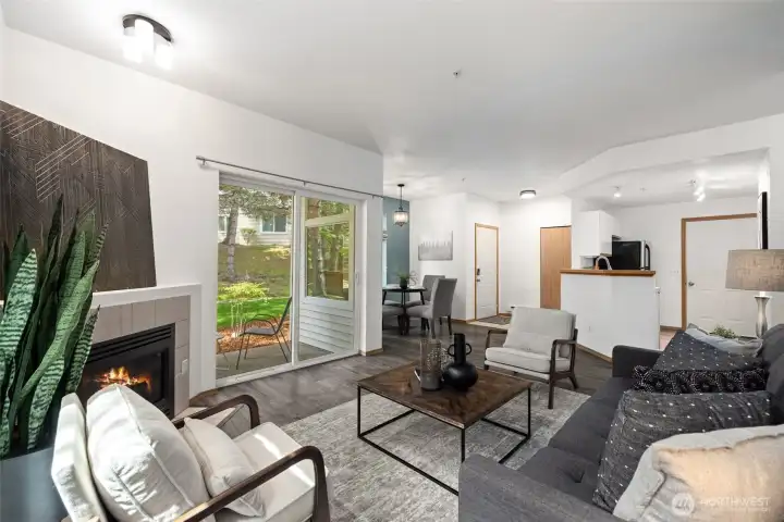 Truly open concept living.