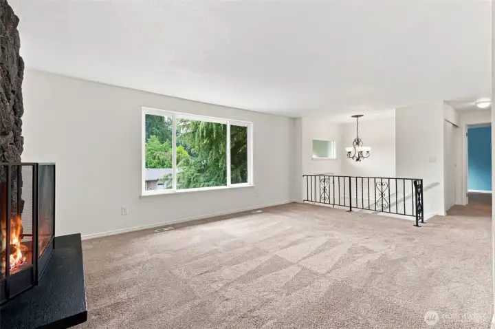Living room to dining room