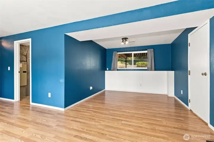 Lower level flex space