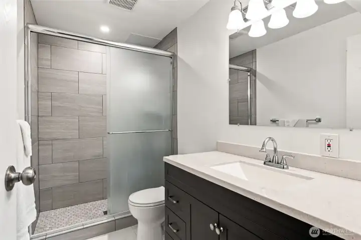 Lower level bathroom