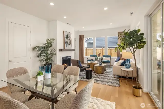 *photo taken from another similar staged home*