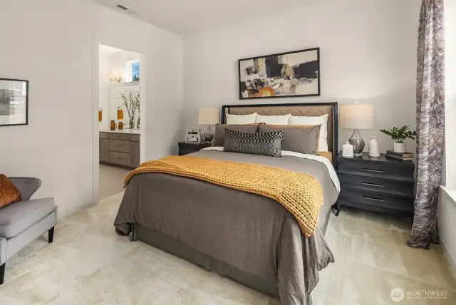 *photo taken from another similar staged home*