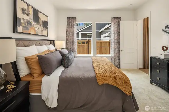*photo taken from another similar staged home*