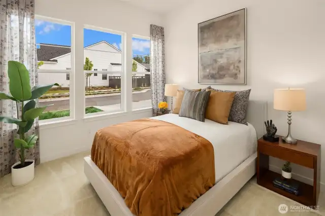 Guest bedroom *photo taken from another similar staged home*