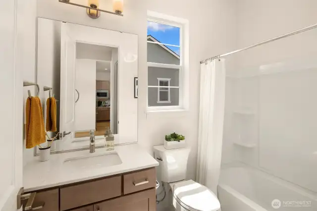 Guest bathroom *photo taken from another similar staged home*