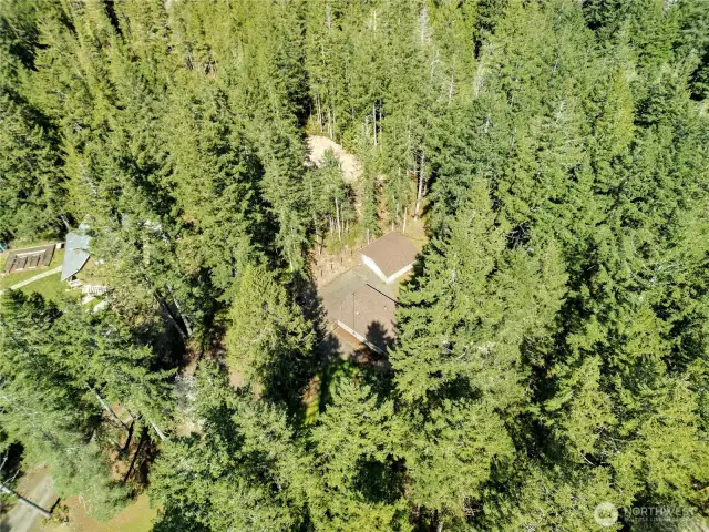 Arial view of the property.