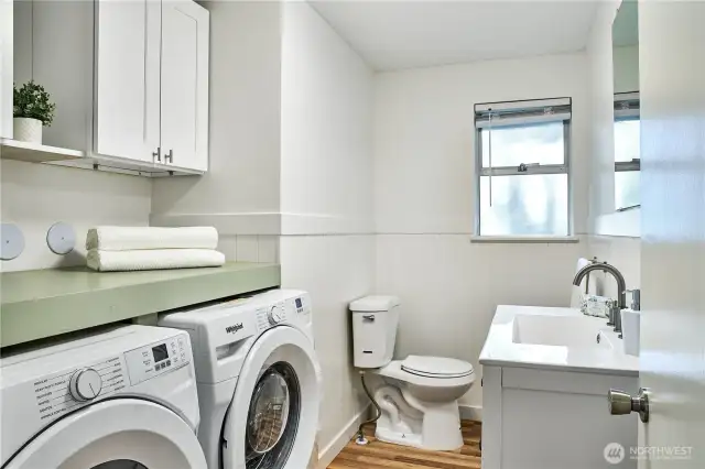 Laundry and 1/2 Bath