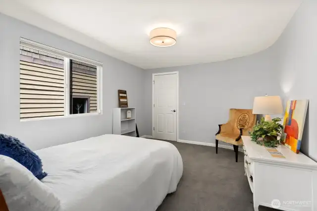 Upstairs bedroom w/a huge closet.
