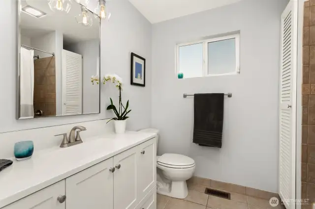 Main full remodeled bathroom.