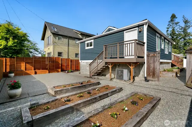 Loads of garden possibilities in the backyard and side yards.