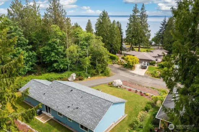 Aerial shot of home.