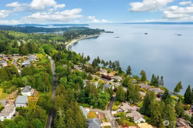 Aerial Shot of the Baldwin home area.