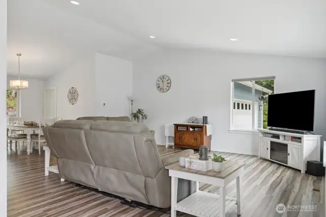 Living room offers open airy feeling.
