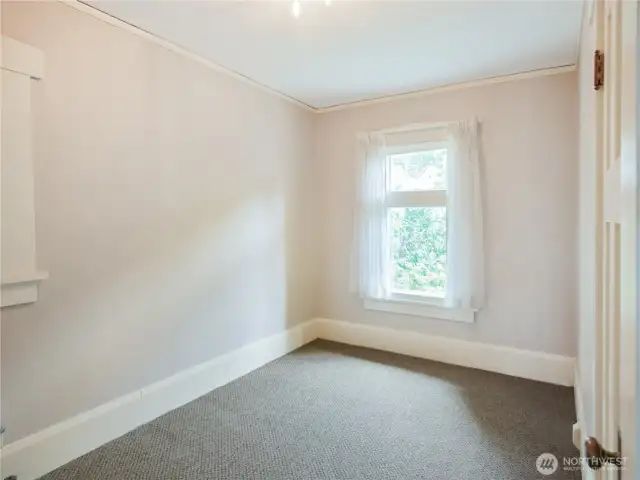 This is a recently renovated bedroom.