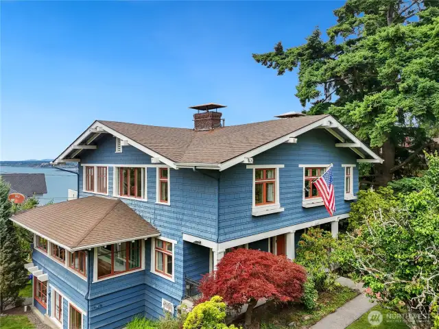 This is another view of the home and the bay.