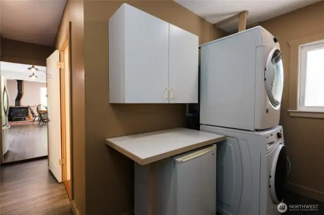 Laundry area on main fllor.