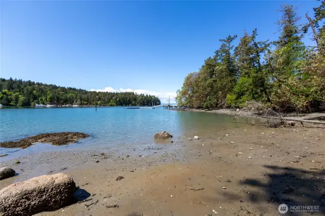 Private Community Beach at low tide.