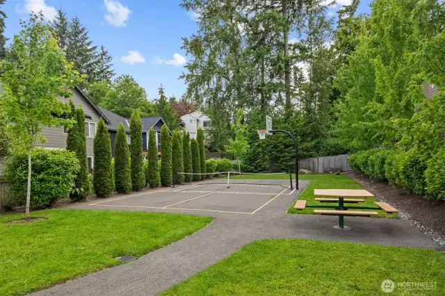 Get ready for nonstop fun at the community sports court—perfect for lively pickleball tournaments, shooting hoops, and relaxing picnics with friends and family!