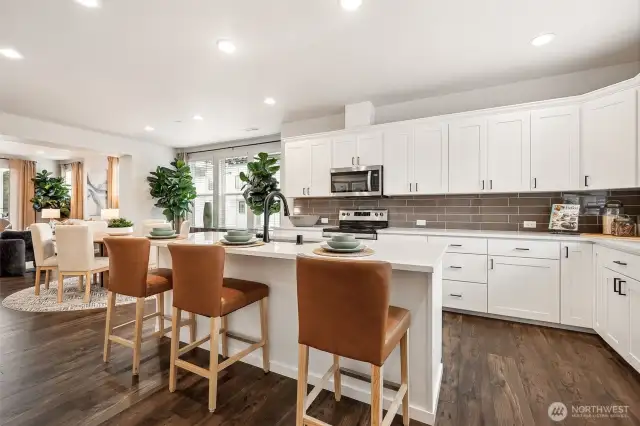 Dining Nook to Kitchen Example Only