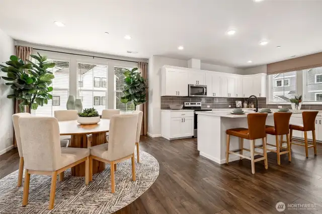 Dining Nook to Kitchen Example Only