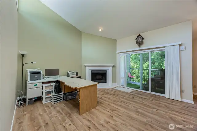 Living Room Currently Use as Office Space
