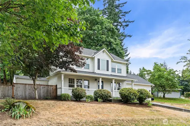 Beautiful, large corner lot.