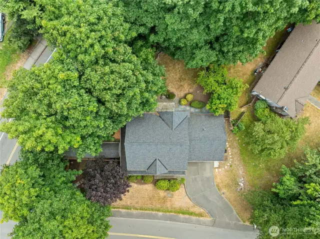 Aerial photo of the home.