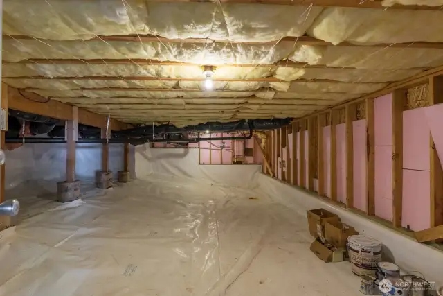 Cleanest crawl space ever!