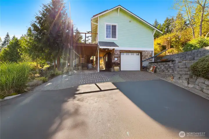 New driveway from street.