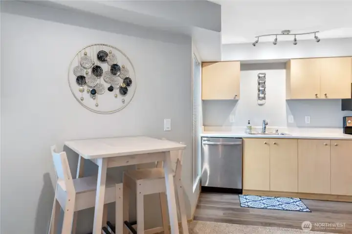 Enjoy the breakfast nook  for your coffee