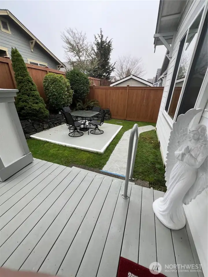 Deck and patio