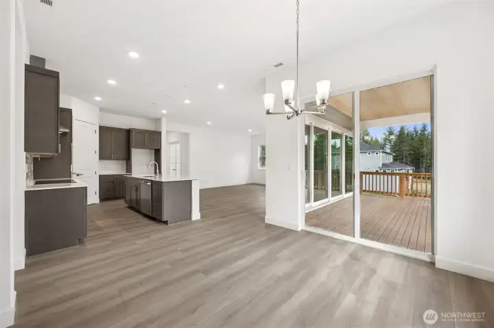 Dining nook. Photos are of a different home. Standard finishes and features are similar and can be modified.