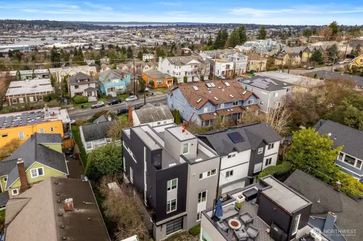 Stunning views from the rooftop deck