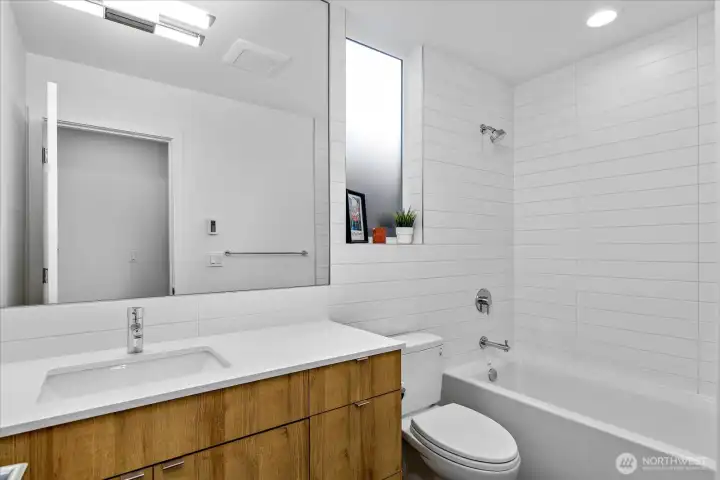 Full bath on lower level