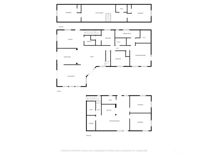 Floor Plan – Floor plan illustrating the home’s multi-level layout and flexible living spaces.