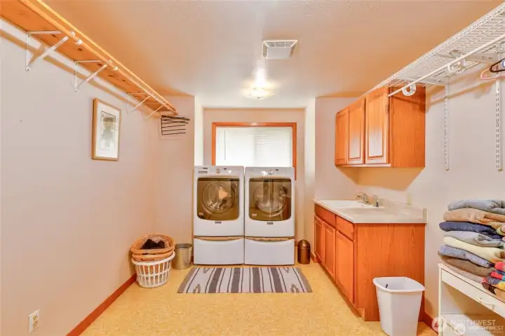 Large laundry room