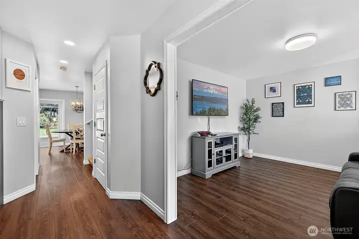 Den/Bonus Room To The Right With Hallway That Leads To The Great Room/Kitchen.
