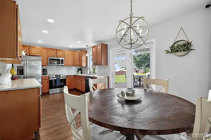 Dining Area And Kitchen.