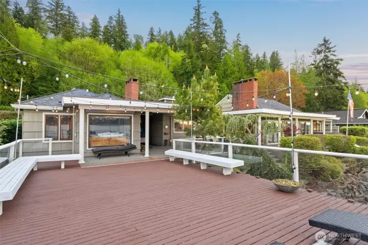 The ADU located off the overhanging deck