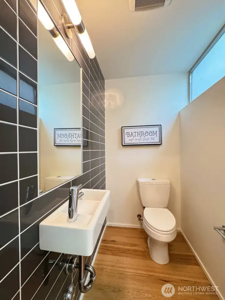 Main floor half bath