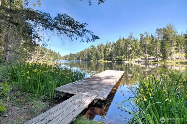Lake access with private dock