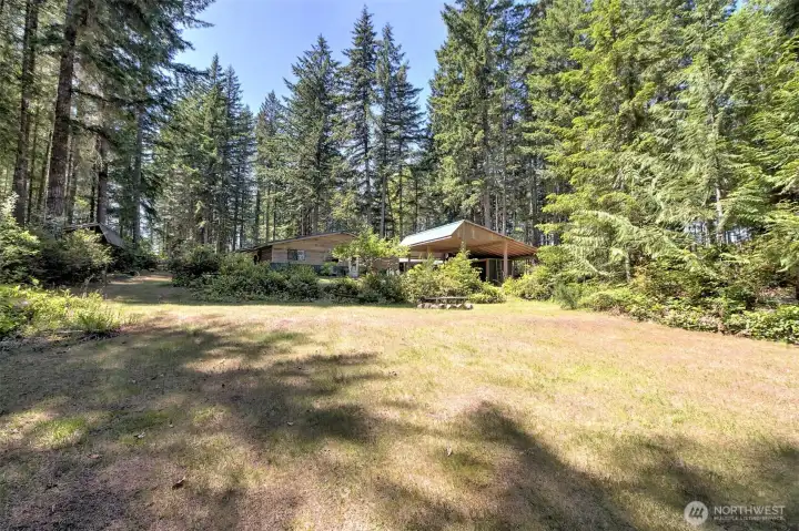 View of the homesite from the lake