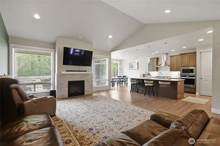 Great room, Kitchen, Dining...